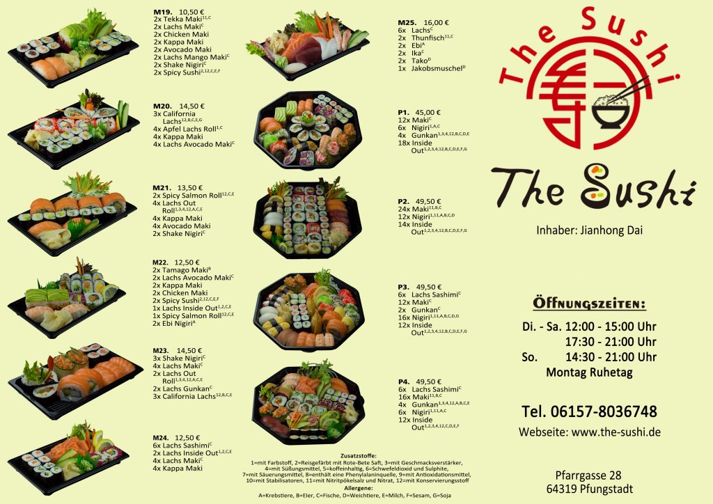 Speisekarte – The-Sushi
